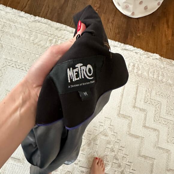 Metro x Kristen Blake Trench Coat Black M - Picture 10 of 11